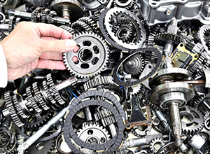 研磨剤の付着を取り除きやすくマシンに優しい